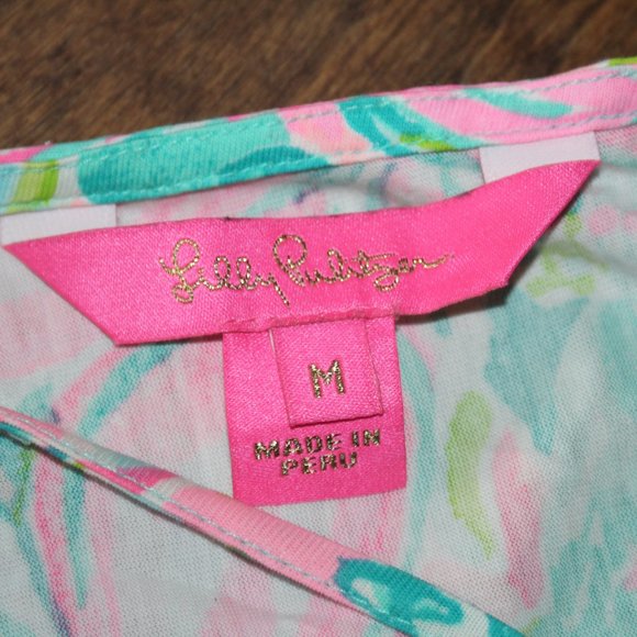 Lilly Pulitzer Margot Swing Dress in Hot On The Scene Size Medium Pima Cotton - Picture 2 of 6